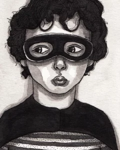 Dibujo a tinta del ilustrador andaluz Juan Alcalá-Zamora