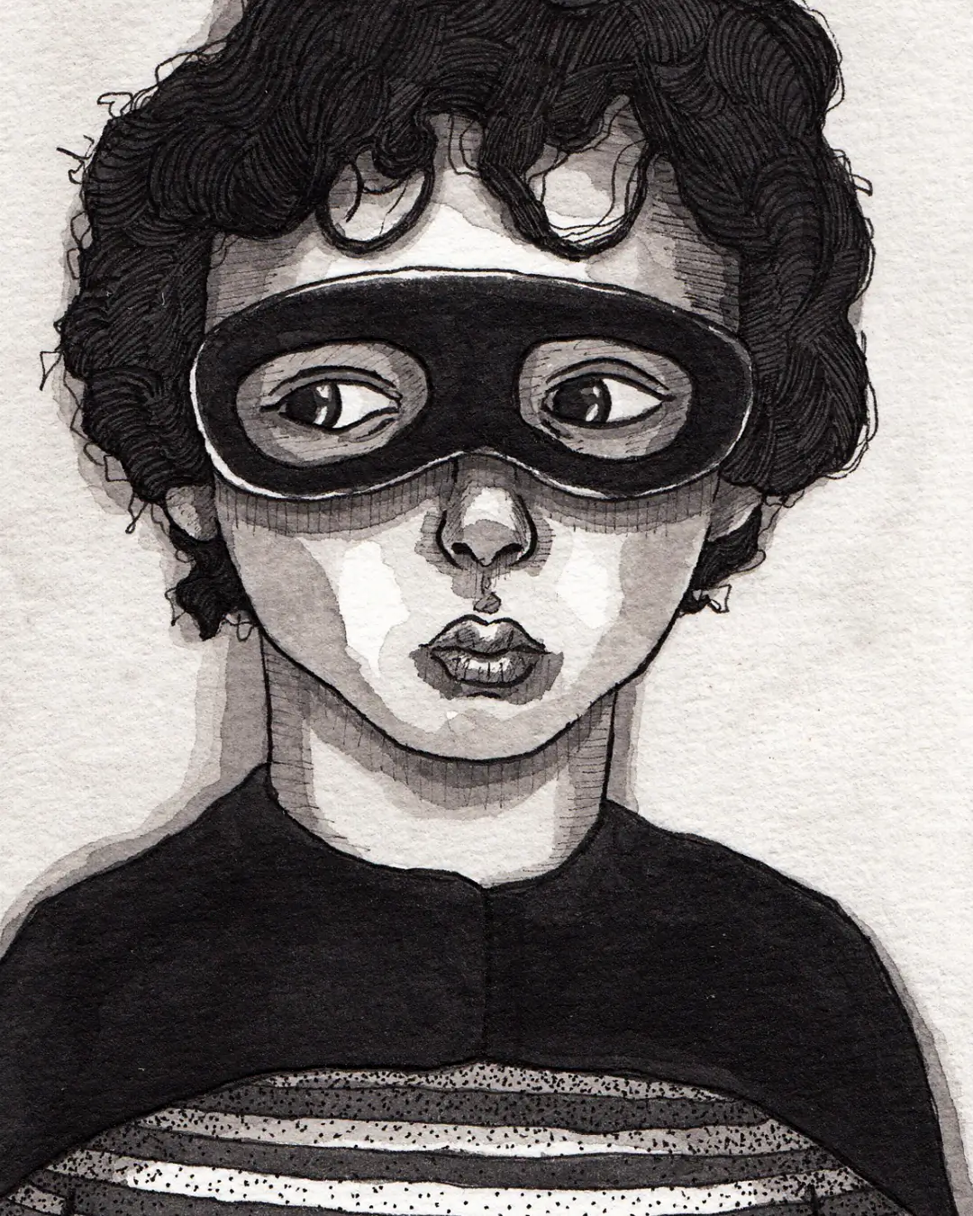 Dibujo a tinta del ilustrador andaluz Juan Alcalá-Zamora